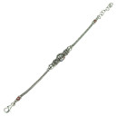 Heritage Collection Vintage Inspired Adjustable Sterling Silver Chain Bracelet - Twinkle Stars