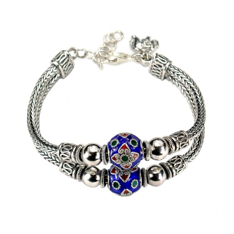 Heritage Collection Vintage Inspired Adjustable Sterling Silver Chain Bracelet - The Majestic