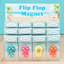 Colorful flip flop magnets