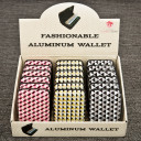Geometric design aluminium wallets from gifts by PartyFairyBox®