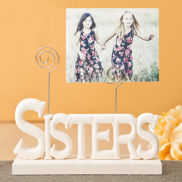 Lovely Rose white Sisters photo holder from gifts by PartyFairyBox®