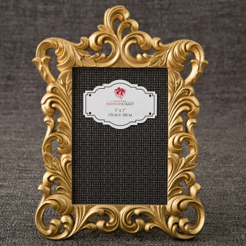 Gold Metallic baroque frame 5x7 from gifts by PartyFairyBox®
