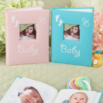 Blue and Pink baby brag books from Gifts by PartyFairyBox®