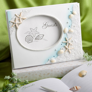 Finishing Touches Collection Beach Themed Wedding Guest Book