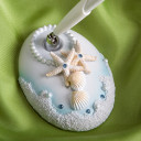 Finishing  Touches Collection Beach Themed Wedding Pen And Holder Set