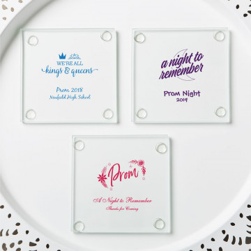 personalized stylish coasters - prom design