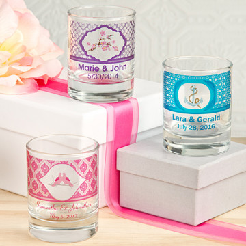 Clearly Custom Round Shot Glass/Votive Candle Holder