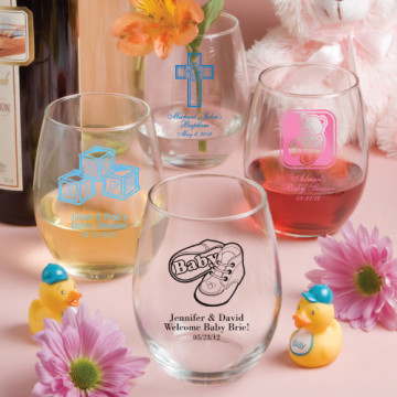 15 Ounce Stemless Wine Glasses (gift boxes available)