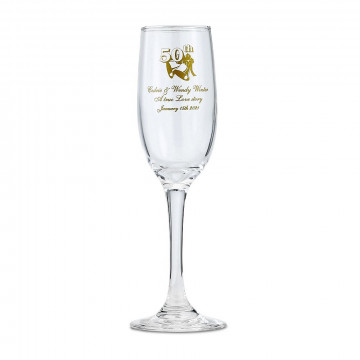 Personalized champagne glass flute - Anniversary