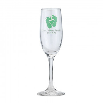 Personalized champagne glass flute - Baby
