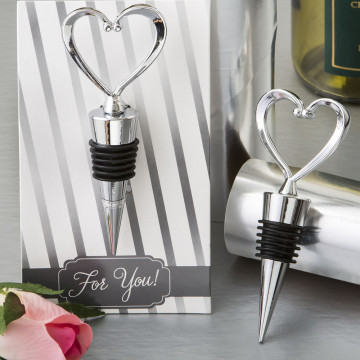 All Metal Heart Wine Bottle Stopper from PartyFairyBox®