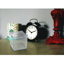 Perfectly Plain Collection Large clear plastic cube box