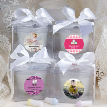 PartyFairyBox®'s Personalized Expressions  Collection Candle Favors - Baby