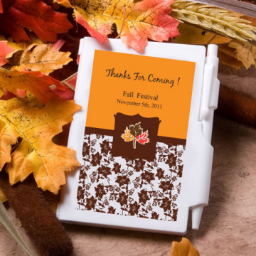 Personalized Notebook Favors - Fall