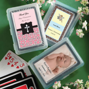 Personalized Expressions Playing Card Favors