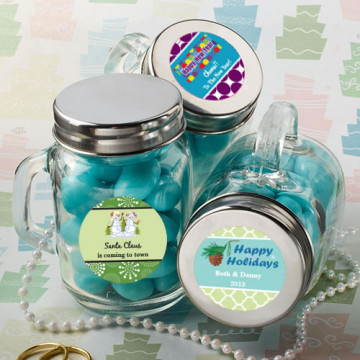 Design Your Own Collection Glass Mason Jars - Holiday Themed