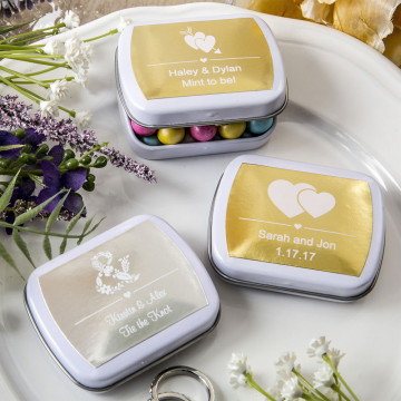 Personalized metallics collection Mint tins from PartyFairyBox®