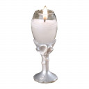 Double Heart Design  Champagne Flute Candle Holders