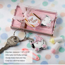 Pink Baby Carriage  Design Key Chains