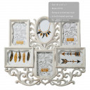 wall collage - antique ivory color - 6 openings