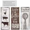 Set of 3 canvas decor - farm designs