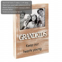 grandkids wood frame - distressed wood finish