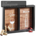 wine cork and beer cap holder shadow box
