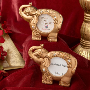 Good luck gold Indian elephant picture frame from PartyFairyBox®