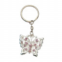 Beautiful Silver Butterfly design metal key chain
