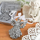 Silver Angel Ornament with Antique Finish from PartyFairyBox®
