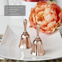 Rose gold metal kissing bell or wedding bell from PartyFairyBox®