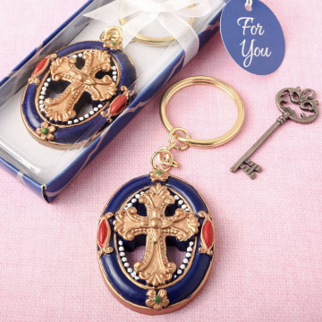 Gold Cross themed Keychain from PartyFairyBox®