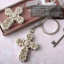 Baroque design Vintage cross themed key chain