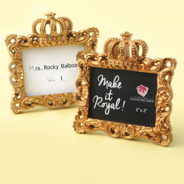 Make it Royal Gold baroque crown frame