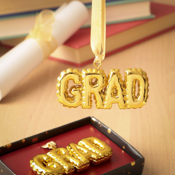 Gold Grad hanging Ornament from gifts by PartyFairyBox®