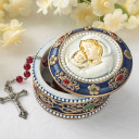 Madonna and Child Rosary box - trinket box