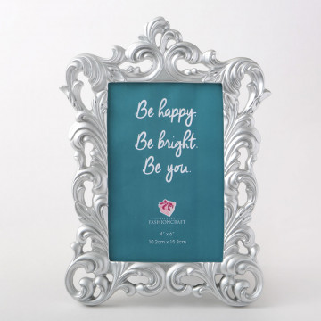 Baroque Pearl Silver 4x6 Frame From Gifts By PartyFairyBox®