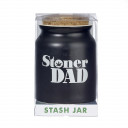 stoner dad stash jar - white letters