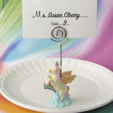 On trend Unicorn place card holder