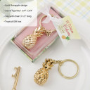 Warm Welcome Collection gold pineapple themed key chain
