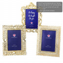 Electroplate gold 4x6 frames - 3 assorted styles