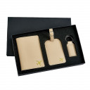Fly with me collection - Deluxe Ivory Leatherette travel set